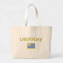 Goldenes Uruguay Tragetasche