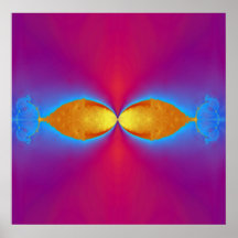 Goldfisch-Kuss Plakatdruck