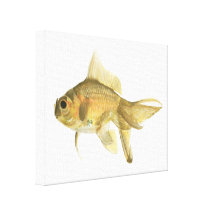 Goldfischkampagnen-Aquarelldruck Leinwanddruck