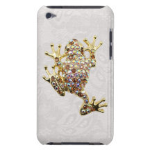 Goldfrosch-Juwel-Foto-Paisley-Spitzeipod-Touch-Fal iPod Touch Cover