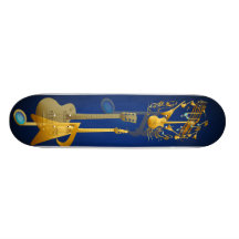 Goldgitarren-PartySkateboard Personalisierte Skateboards