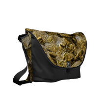 Goldhydrangea-BlumenRickshaw-Bote-Tasche Kurier Taschen