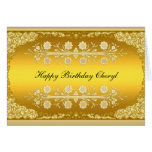 Goldkarte "alles Gute zum Geburtstag "