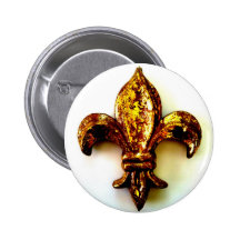 GOLDLilien-HOCHAUFLÖSENDER DRUCK Button