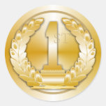 Goldmedaille Runder Aufkleber