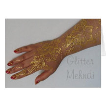Goldmehndi Hennastrauch-Kegel Karte