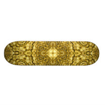 "Goldmeister" Mandala-Skateboard Skateboardbrett