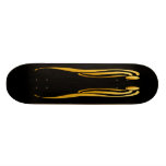 Goldmit filigran geschmücktes Skateboard Individuelle Skatedecks
