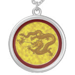 Goldmünze-Drache Personalisierte Halskette