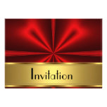 Goldrote Einladung irgendein Party
