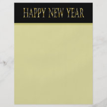 Goldschwarzes guten Rutsch ins Neue Jahr Flyerdruck