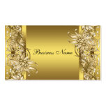 Goldviktorianische Blumen-elegantes Gold Visitenkarten Vorlage