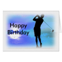 Golf, alles Gute zum Geburtstag Grußkarten