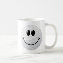 Golf-Ball-Smiley Kaffeetasse
