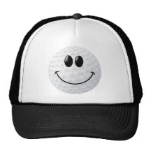 Golf-Ball-Smiley Retrokultkappen
