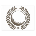 Golf-Ball-Vintager Entwurf Postkarten