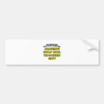 Golf-Ballwhacker-Typ Auto Sticker