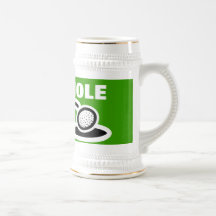 Golf-Bierkrug mit lustigem Zitat Kaffeehaferl
