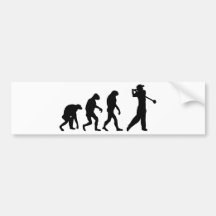 Golf-Evolution Autoaufkleber