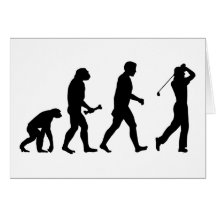 Golf-Evolution Grußkarten