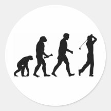 Golf-Evolution Sticker