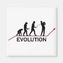 Golf-Evolutionsmagnet Kühlschrankmagnete