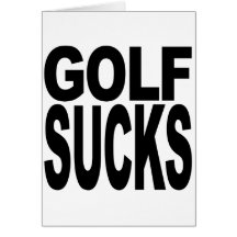 Golf ist zum Kotzen Grußkarten