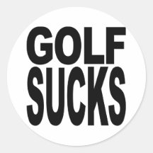 Golf ist zum Kotzen Sticker