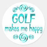Golf macht mich glücklich aufkleber