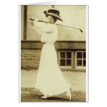 GOLF MIT ART! - Das Golf-Meister 1908 Frauen Grußkarten
