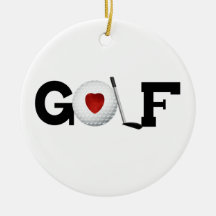 Golf mit Golfball-T-Shirts und Geschenken Weihnachtsbaum Ornamente