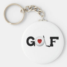 Golf mit Golfball-T-Shirts und Geschenken Schlüsselband