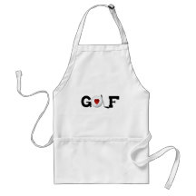 Golf mit Golfball-T-Shirts und Geschenken Schürze