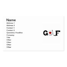 Golf mit Golfball-T-Shirts und Geschenken Visitenkartenvorlagen