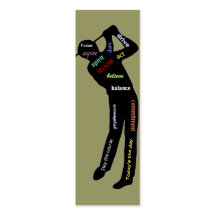 Golf-motivierend Wörter, Sport-Lesezeichen Visitenkartenvorlage