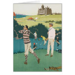 Golf spielen am Verein Grußkarte