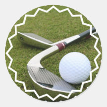 Golf spielende Aufkleber