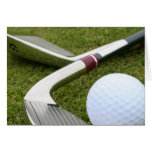 Golf spielende Gruß-Karte