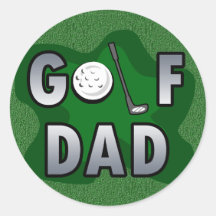 Golf-Vati Runde Sticker
