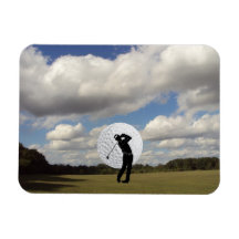 Golf-Welt Eckiger Magnet