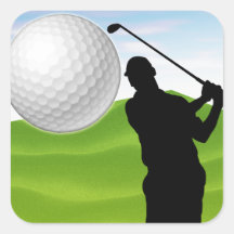 Golfball, der an Ihnen kommt Sticker