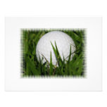 Golfball-Entwurfs-Einladung