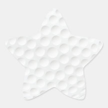 Golfball Stern Aufkleber