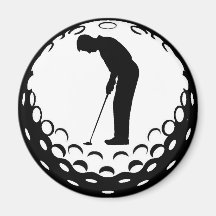 GOLFBALL UND GOLFSPIELER MAGNETE