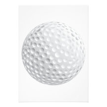 Golfballvektorgraphik Ankündigungskarten