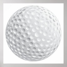 Golfballvektorgraphik Posterdrucke