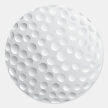 Golfballvektorgraphik Sticker