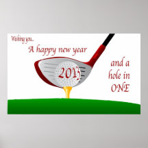 Golfclub-neues Jahr-Plakat