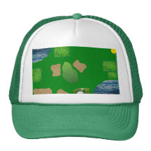 golfcourse cap mesh hat