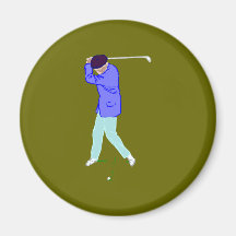 Golfspieler Golfer golf player Kühlschrankmagnete